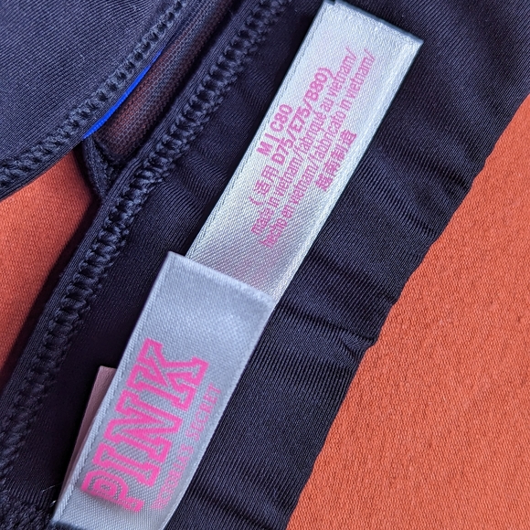 Victoria Secret Pink Sports Bra Periwinkle Size Medium - Picture 4 of 4